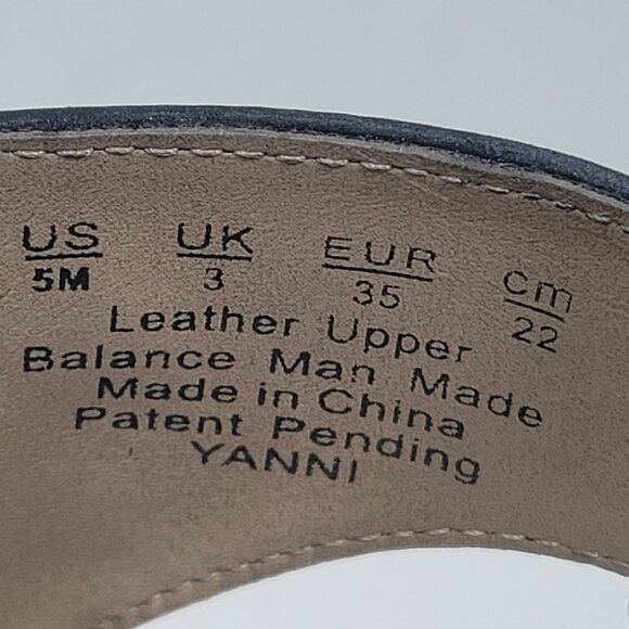 Naturalizer Yanni Women's Black Leather Open-Toe Heeled Sandals US Size 5M - Picture 10 of 10